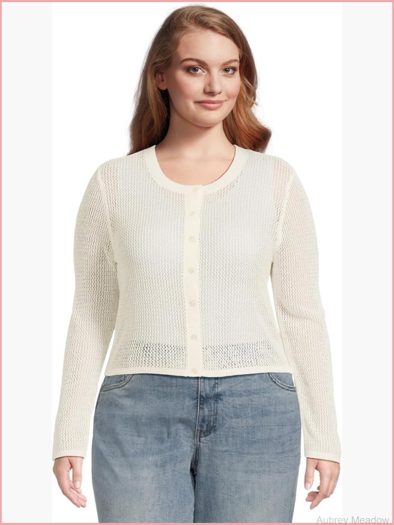 Long Sleeve Button Front Open Knit Cardigan Sweater Women